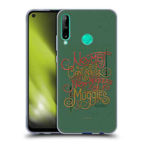 Fantastic Beasts The Crimes Of Grindelwald Art Nouveau Muggles Soft Gel Case for Huawei P40 lite E