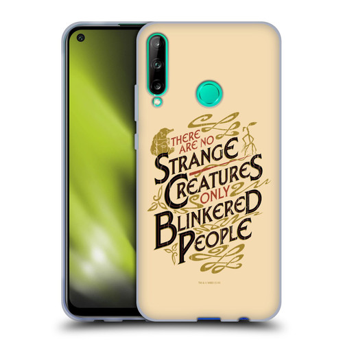 Fantastic Beasts The Crimes Of Grindelwald Art Nouveau Strange Creatures Soft Gel Case for Huawei P40 lite E