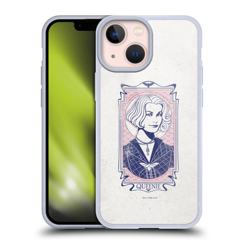 Fantastic Beasts The Crimes Of Grindelwald Art Nouveau Queenie Soft Gel Case for Apple iPhone 13 Mini