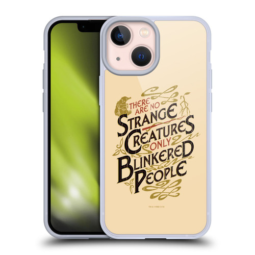 Fantastic Beasts The Crimes Of Grindelwald Art Nouveau Strange Creatures Soft Gel Case for Apple iPhone 13 Mini