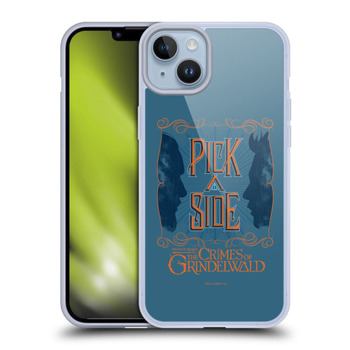 Fantastic Beasts The Crimes Of Grindelwald Art Nouveau Pick A Side Soft Gel Case for Apple iPhone 14 Plus