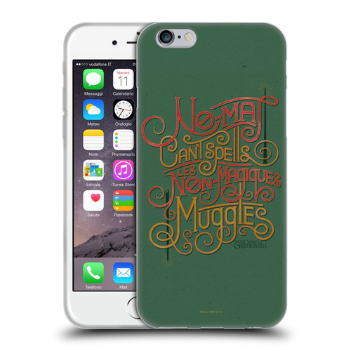 Fantastic Beasts The Crimes Of Grindelwald Art Nouveau Muggles Soft Gel Case for Apple iPhone 6 / iPhone 6s