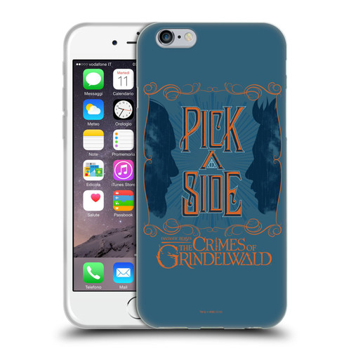 Fantastic Beasts The Crimes Of Grindelwald Art Nouveau Pick A Side Soft Gel Case for Apple iPhone 6 / iPhone 6s