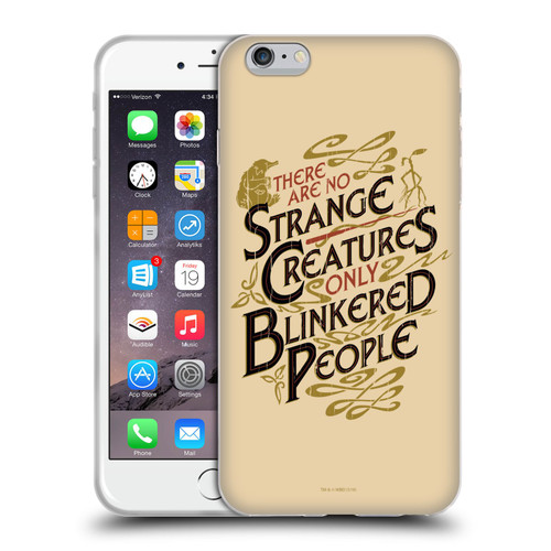 Fantastic Beasts The Crimes Of Grindelwald Art Nouveau Strange Creatures Soft Gel Case for Apple iPhone 6 Plus / iPhone 6s Plus