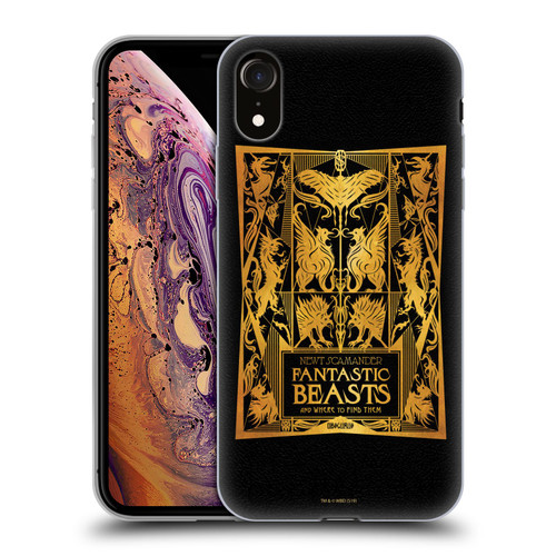 Fantastic Beasts The Crimes Of Grindelwald Art Nouveau Book Cover Soft Gel Case for Apple iPhone XR