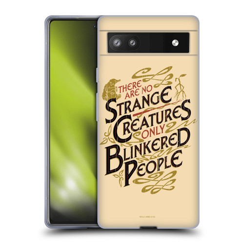 Fantastic Beasts The Crimes Of Grindelwald Art Nouveau Strange Creatures Soft Gel Case for Google Pixel 6a