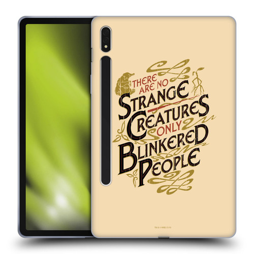 Fantastic Beasts The Crimes Of Grindelwald Art Nouveau Strange Creatures Soft Gel Case for Samsung Galaxy Tab S8