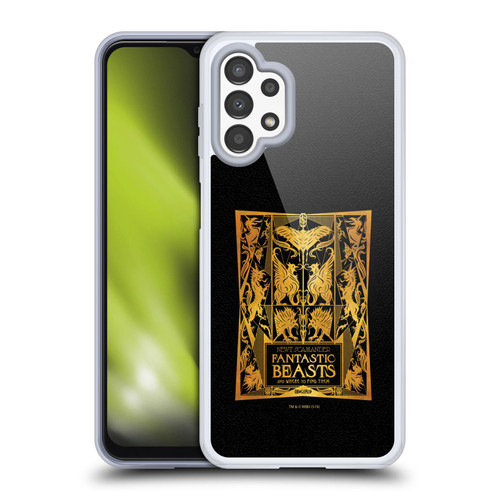 Fantastic Beasts The Crimes Of Grindelwald Art Nouveau Book Cover Soft Gel Case for Samsung Galaxy A13 (2022)