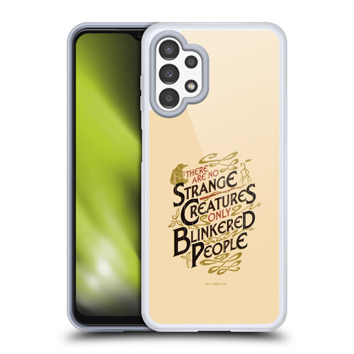 Fantastic Beasts The Crimes Of Grindelwald Art Nouveau Strange Creatures Soft Gel Case for Samsung Galaxy A13 (2022)