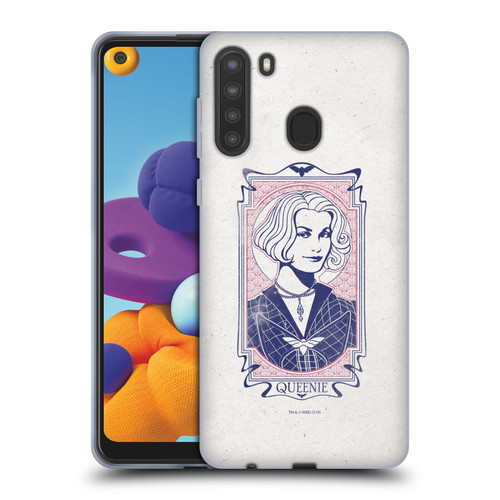 Fantastic Beasts The Crimes Of Grindelwald Art Nouveau Queenie Soft Gel Case for Samsung Galaxy A21 (2020)