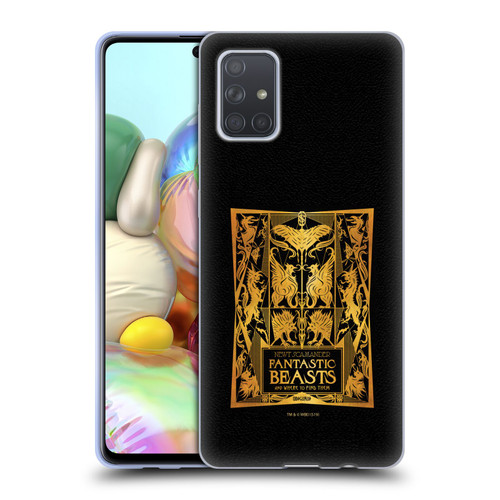 Fantastic Beasts The Crimes Of Grindelwald Art Nouveau Book Cover Soft Gel Case for Samsung Galaxy A71 (2019)