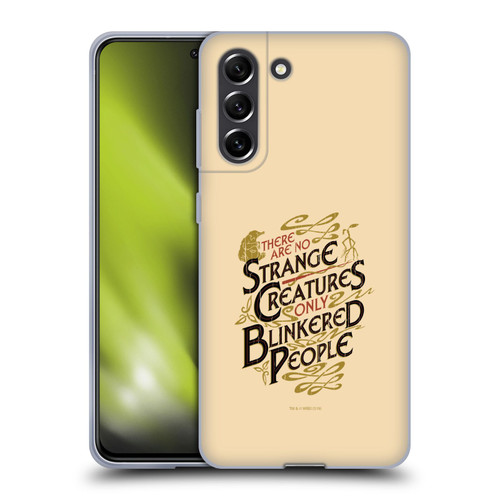 Fantastic Beasts The Crimes Of Grindelwald Art Nouveau Strange Creatures Soft Gel Case for Samsung Galaxy S21 FE 5G