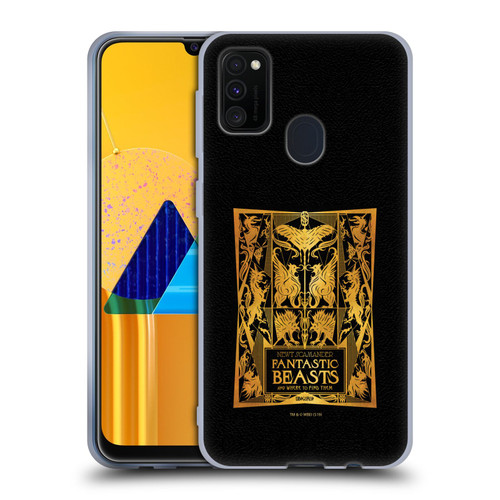 Fantastic Beasts The Crimes Of Grindelwald Art Nouveau Book Cover Soft Gel Case for Samsung Galaxy M30s (2019)/M21 (2020)