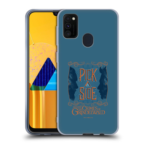 Fantastic Beasts The Crimes Of Grindelwald Art Nouveau Pick A Side Soft Gel Case for Samsung Galaxy M30s (2019)/M21 (2020)