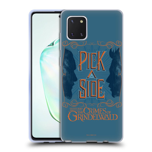 Fantastic Beasts The Crimes Of Grindelwald Art Nouveau Pick A Side Soft Gel Case for Samsung Galaxy Note10 Lite