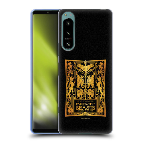 Fantastic Beasts The Crimes Of Grindelwald Art Nouveau Book Cover Soft Gel Case for Sony Xperia 5 IV