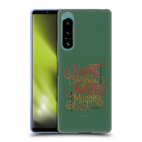 Fantastic Beasts The Crimes Of Grindelwald Art Nouveau Muggles Soft Gel Case for Sony Xperia 5 IV