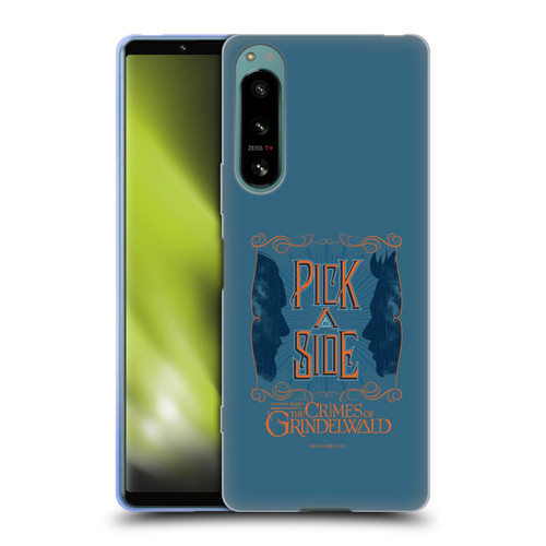 Fantastic Beasts The Crimes Of Grindelwald Art Nouveau Pick A Side Soft Gel Case for Sony Xperia 5 IV