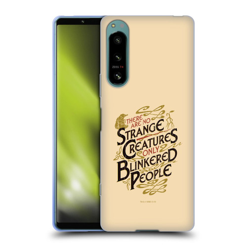 Fantastic Beasts The Crimes Of Grindelwald Art Nouveau Strange Creatures Soft Gel Case for Sony Xperia 5 IV