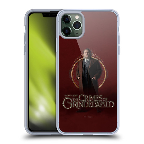 Fantastic Beasts The Crimes Of Grindelwald Character Art Jacob Kowalski Soft Gel Case for Apple iPhone 11 Pro Max