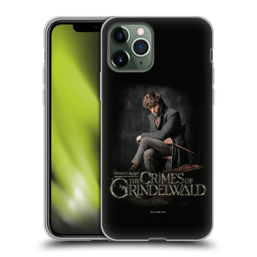 Fantastic Beasts The Crimes Of Grindelwald Character Art Newt Sitting Soft Gel Case for Apple iPhone 11 Pro