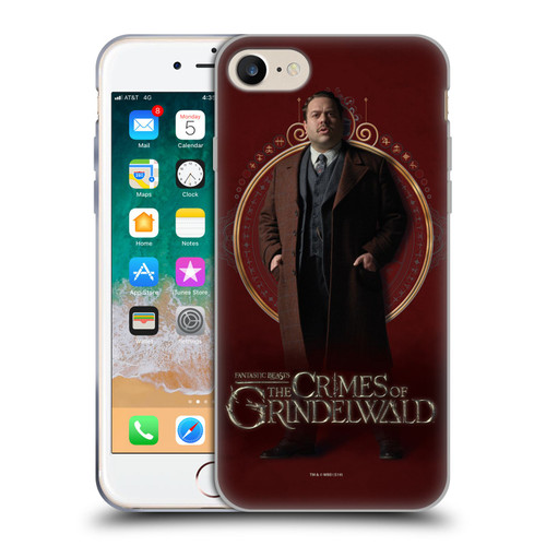 Fantastic Beasts The Crimes Of Grindelwald Character Art Jacob Kowalski Soft Gel Case for Apple iPhone 7 / 8 / SE 2020 & 2022