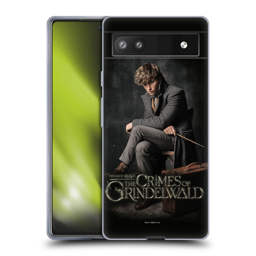 Fantastic Beasts The Crimes Of Grindelwald Character Art Newt Sitting Soft Gel Case for Google Pixel 6a