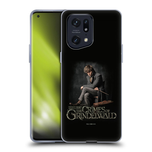 Fantastic Beasts The Crimes Of Grindelwald Character Art Newt Sitting Soft Gel Case for OPPO Find X5 Pro