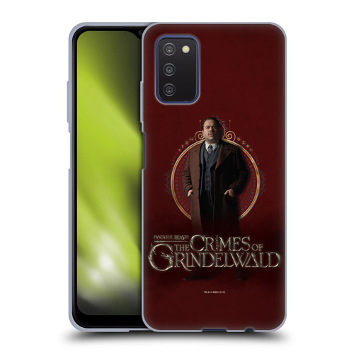 Fantastic Beasts The Crimes Of Grindelwald Character Art Jacob Kowalski Soft Gel Case for Samsung Galaxy A03s (2021)