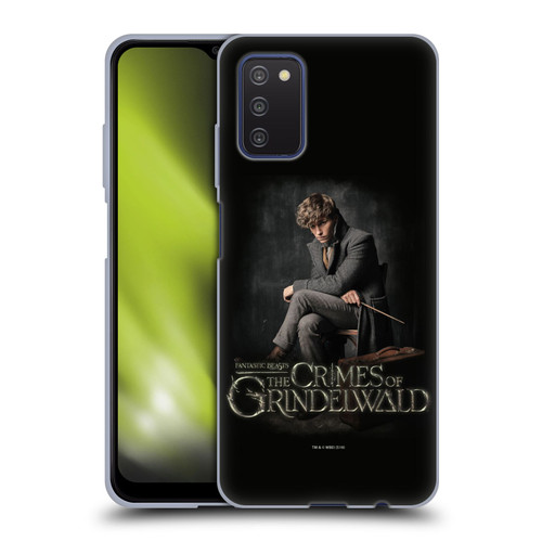 Fantastic Beasts The Crimes Of Grindelwald Character Art Newt Sitting Soft Gel Case for Samsung Galaxy A03s (2021)