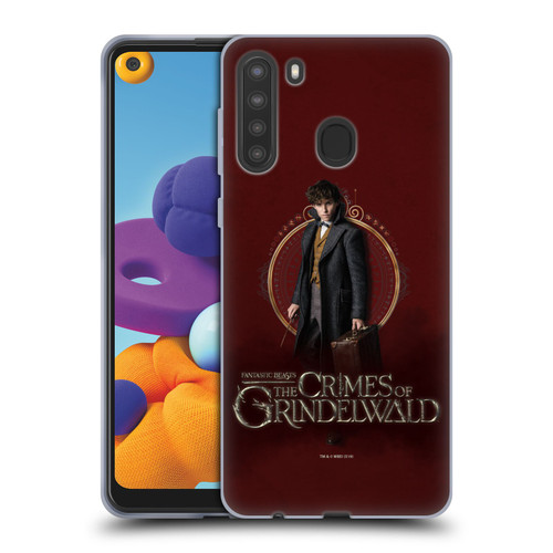 Fantastic Beasts The Crimes Of Grindelwald Character Art Newt Scamander Soft Gel Case for Samsung Galaxy A21 (2020)