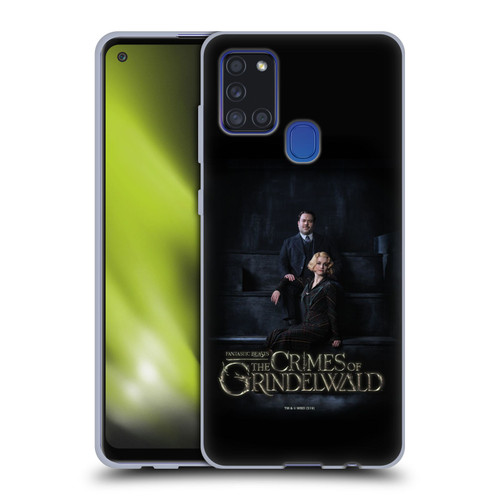 Fantastic Beasts The Crimes Of Grindelwald Character Art Jacob And Queenie Soft Gel Case for Samsung Galaxy A21s (2020)