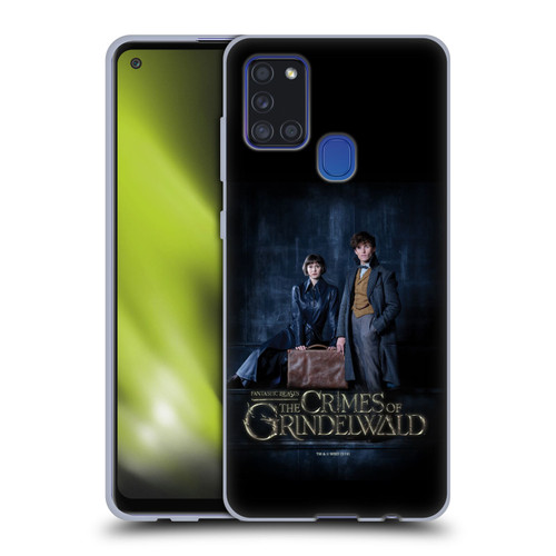 Fantastic Beasts The Crimes Of Grindelwald Character Art Tina And Newt Soft Gel Case for Samsung Galaxy A21s (2020)