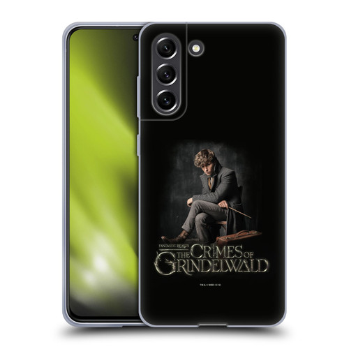 Fantastic Beasts The Crimes Of Grindelwald Character Art Newt Sitting Soft Gel Case for Samsung Galaxy S21 FE 5G