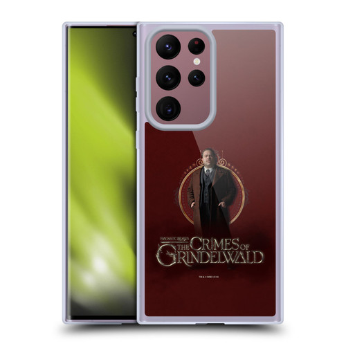 Fantastic Beasts The Crimes Of Grindelwald Character Art Jacob Kowalski Soft Gel Case for Samsung Galaxy S22 Ultra 5G