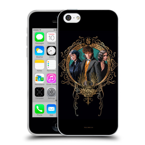 Fantastic Beasts The Crimes Of Grindelwald Key Art Love Triangle Soft Gel Case for Apple iPhone 5c