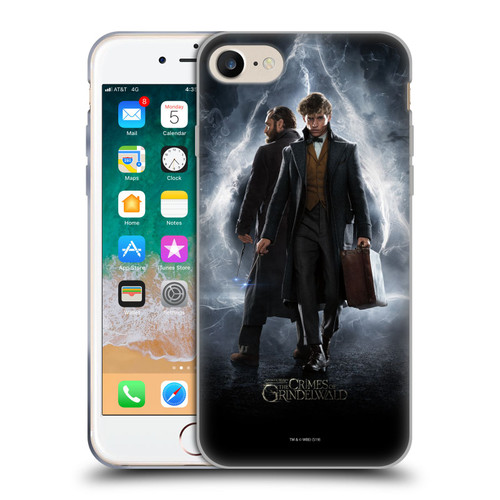 Fantastic Beasts The Crimes Of Grindelwald Key Art Newt & Albus Poster Soft Gel Case for Apple iPhone 7 / 8 / SE 2020 & 2022