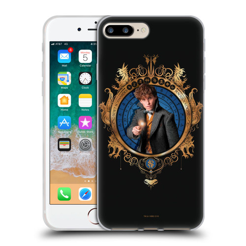 Fantastic Beasts The Crimes Of Grindelwald Key Art Newt Scamander Soft Gel Case for Apple iPhone 7 Plus / iPhone 8 Plus
