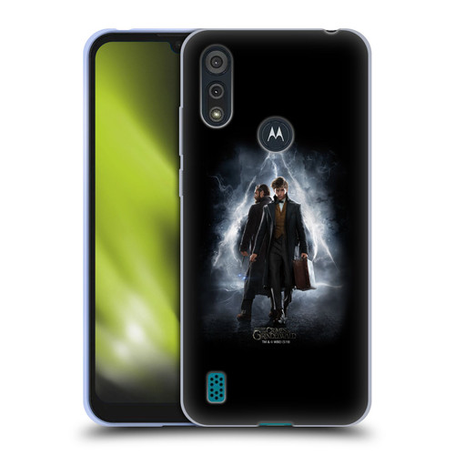 Fantastic Beasts The Crimes Of Grindelwald Key Art Newt & Albus Poster Soft Gel Case for Motorola Moto E6s (2020)