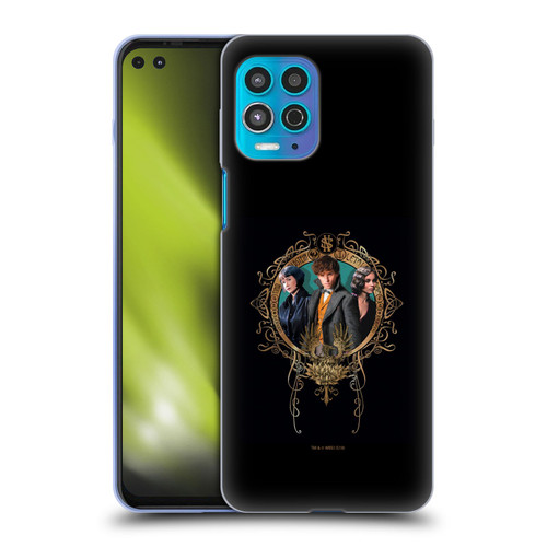 Fantastic Beasts The Crimes Of Grindelwald Key Art Love Triangle Soft Gel Case for Motorola Moto G100