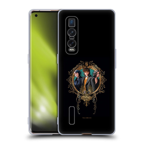 Fantastic Beasts The Crimes Of Grindelwald Key Art Love Triangle Soft Gel Case for OPPO Find X2 Pro 5G