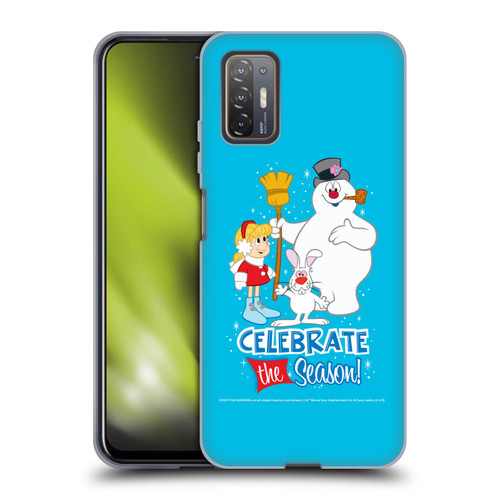 Frosty the Snowman Movie Key Art Celebrate Soft Gel Case for HTC Desire 21 Pro 5G