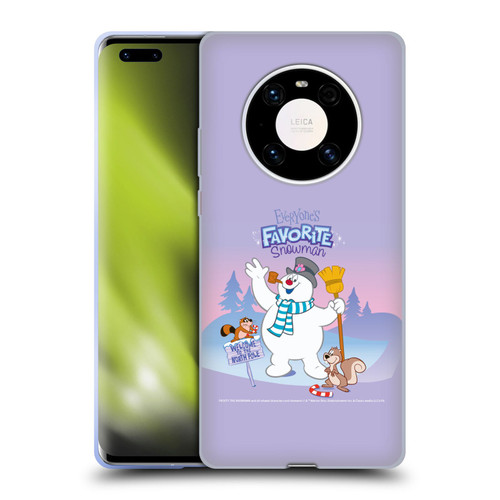 Frosty the Snowman Movie Key Art Favorite Snowman Soft Gel Case for Huawei Mate 40 Pro 5G