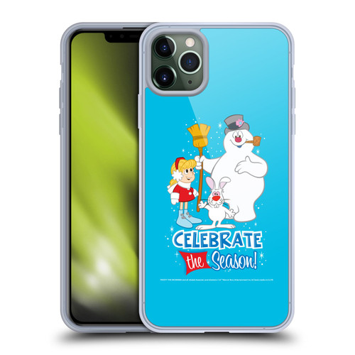 Frosty the Snowman Movie Key Art Celebrate Soft Gel Case for Apple iPhone 11 Pro Max
