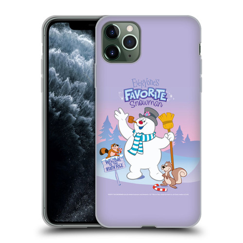 Frosty the Snowman Movie Key Art Favorite Snowman Soft Gel Case for Apple iPhone 11 Pro Max