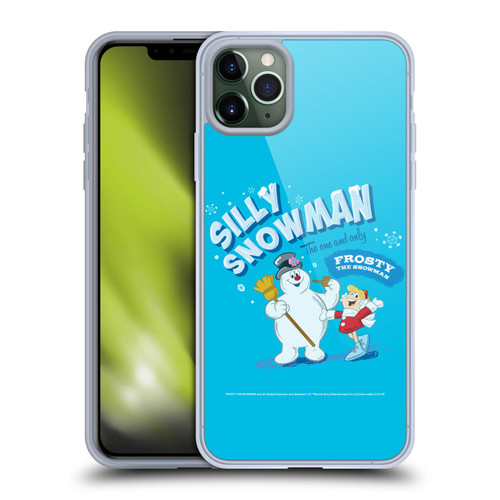 Frosty the Snowman Movie Key Art Silly Snowman Soft Gel Case for Apple iPhone 11 Pro Max