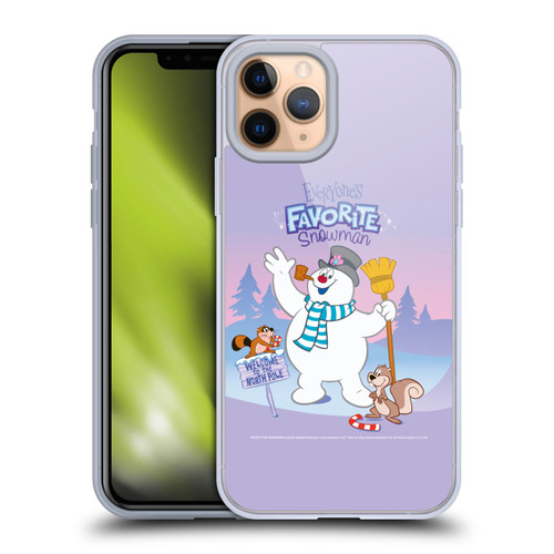 Frosty the Snowman Movie Key Art Favorite Snowman Soft Gel Case for Apple iPhone 11 Pro