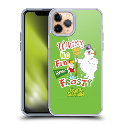 Frosty the Snowman Movie Key Art Winters Soft Gel Case for Apple iPhone 11 Pro