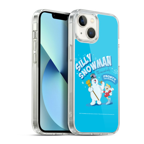 Frosty the Snowman Movie Key Art Silly Snowman Soft Gel Case for Apple iPhone 13