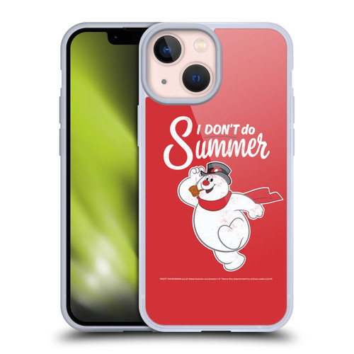 Frosty the Snowman Movie Key Art I Don't Do Summer Soft Gel Case for Apple iPhone 13 Mini
